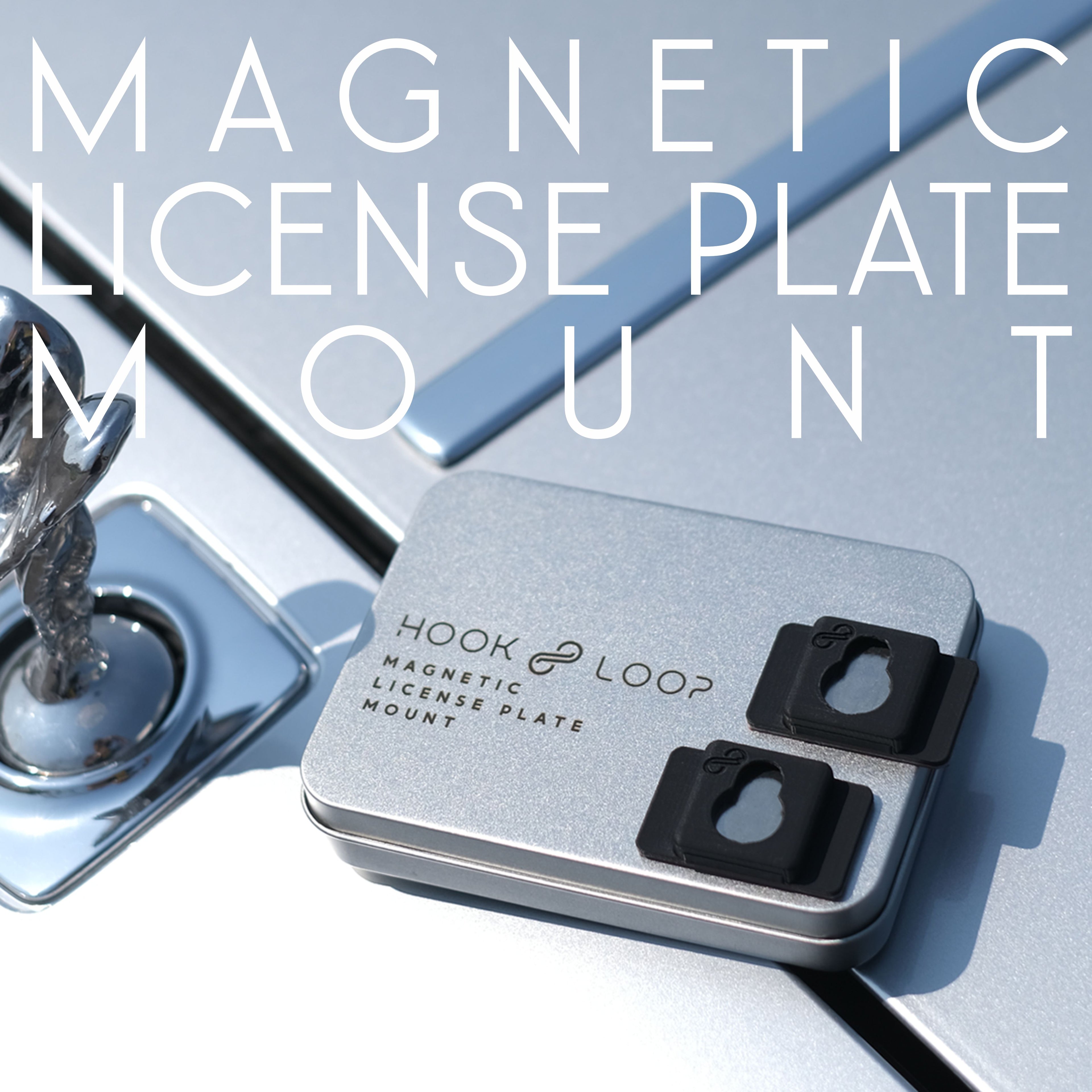 HOOK8LOOP Magnetic License Plate Mount - Classic